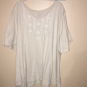 Catherine's Cream Tee 4x